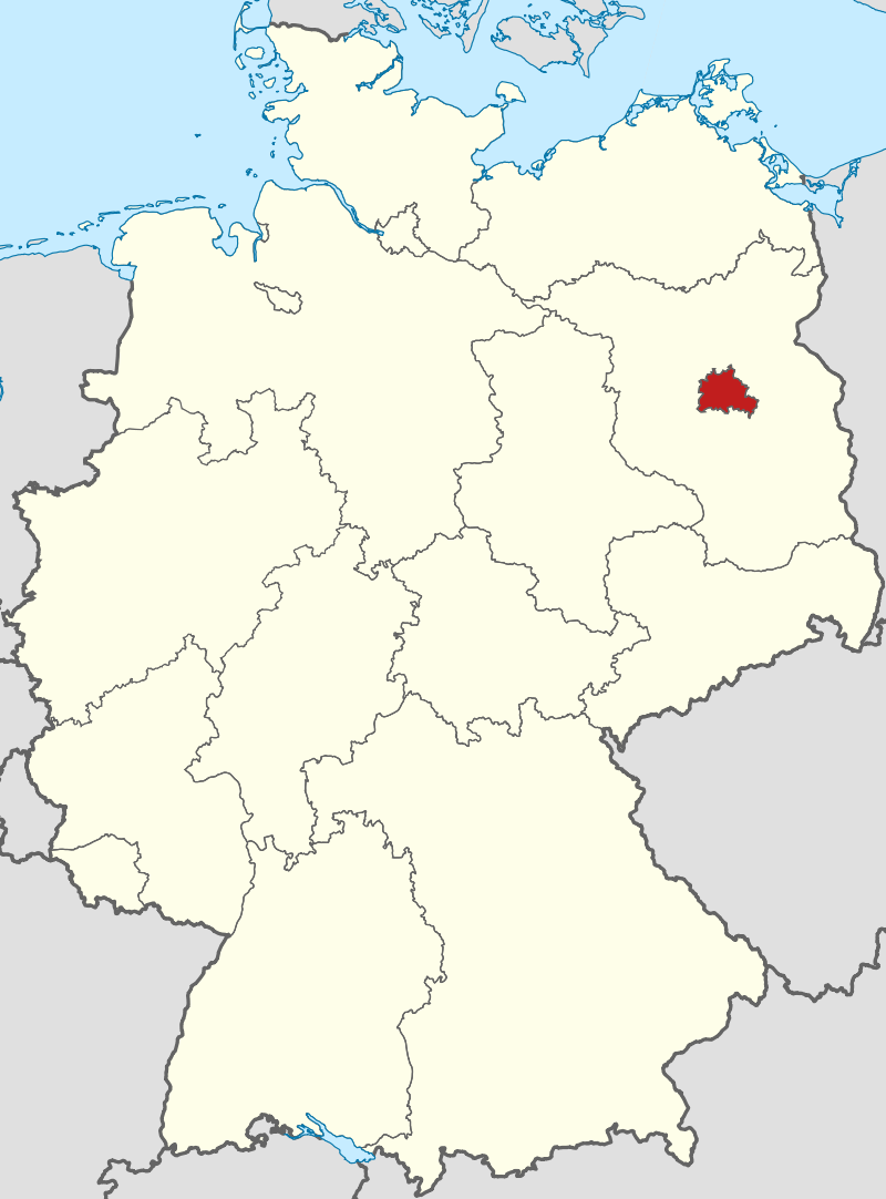mapa Berlin