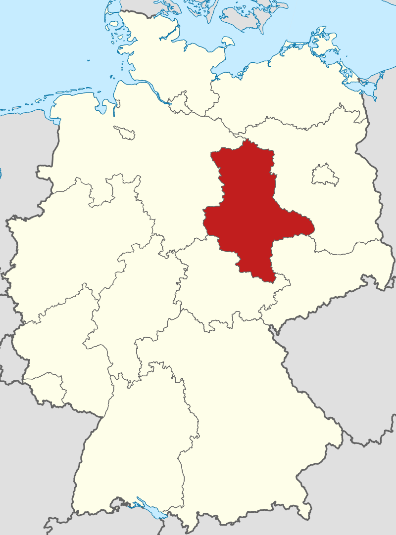 mapa Sachsen-Anhalt