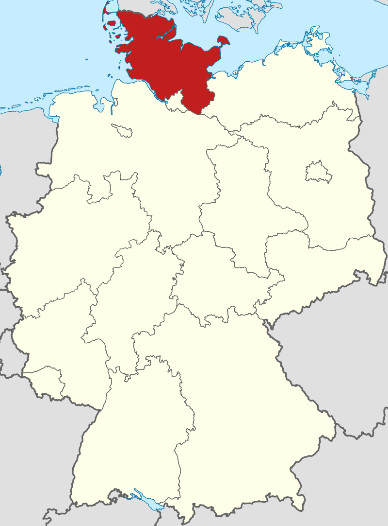 mapa Schleswig-Holstein